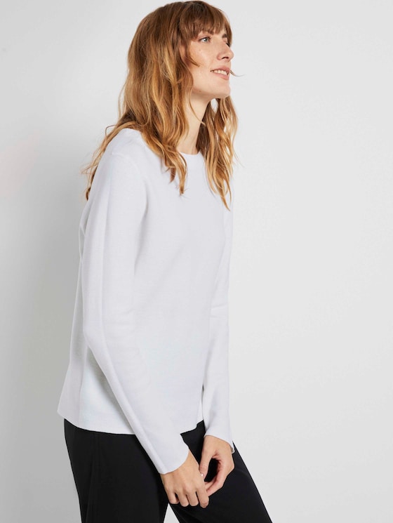 Basic trui met opstaande kraag - Vrouwen - Whisper White Basic trui met opstaande kraag - Vrouwen - Whisper White - 5 - TOM TAILOR