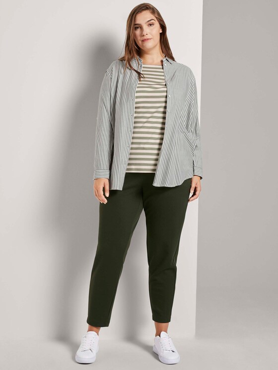 Gestreiftes Langarmshirt - Frauen - green sand stripe Gestreiftes Langarmshirt - Frauen - green sand stripe - 3 - My True Me