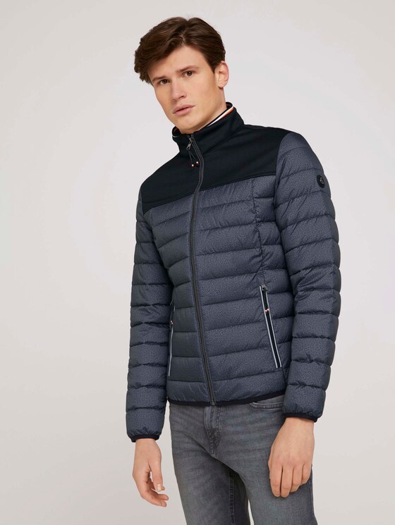 Hybrid Steppjacke - Männer - grey melange structure Hybrid Steppjacke - Männer - grey melange structure - 1 - TOM TAILOR