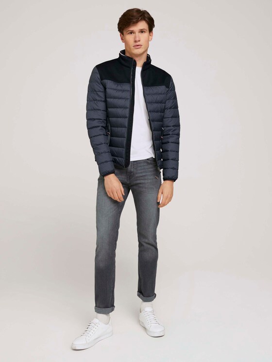 Hybrid Steppjacke - Männer - grey melange structure Hybrid Steppjacke - Männer - grey melange structure - 3 - TOM TAILOR