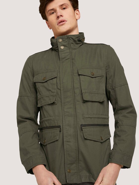Feldjacke mit Bio-Baumwolle - Männer - Olive Night Green Feldjacke mit Bio-Baumwolle - Männer - Olive Night Green - 10 - TOM TAILOR