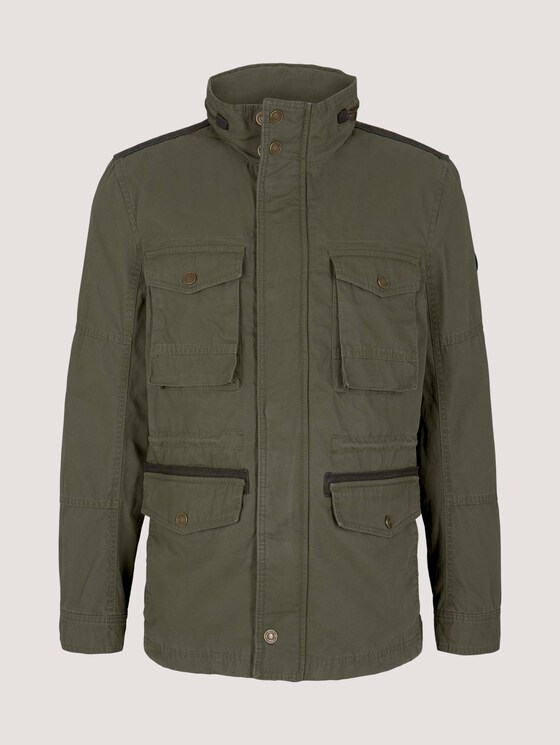 Feldjacke mit Bio-Baumwolle - Männer - Olive Night Green Feldjacke mit Bio-Baumwolle - Männer - Olive Night Green - 7 - TOM TAILOR