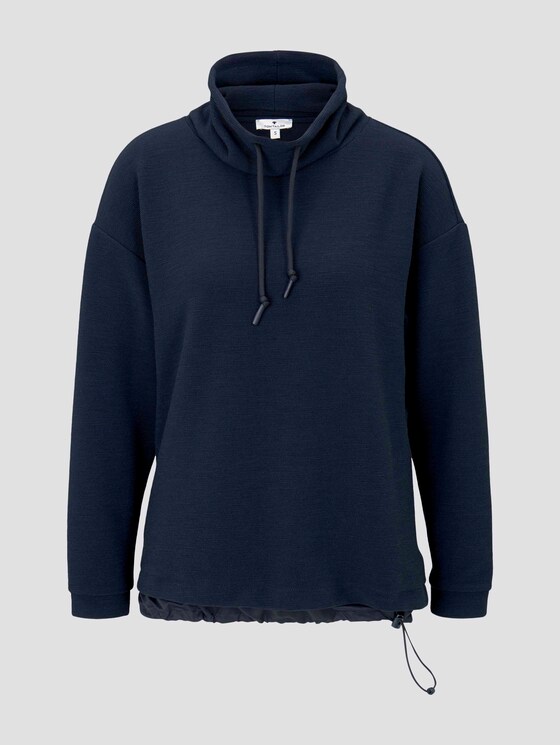 Funktionales Sweatshirt mit Struktur - Frauen - Sky Captain Blue Funktionales Sweatshirt mit Struktur - Frauen - Sky Captain Blue - 7 - TOM TAILOR