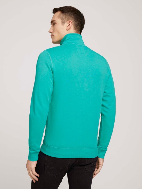 Sweatjacke mit Print - Männer - dusty aqua Sweatjacke mit Print - Männer - dusty aqua - 2 - TOM TAILOR