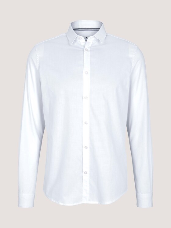 Fein gemustertes Hemd - Männer - White Fein gemustertes Hemd - Männer - White - 7 - TOM TAILOR