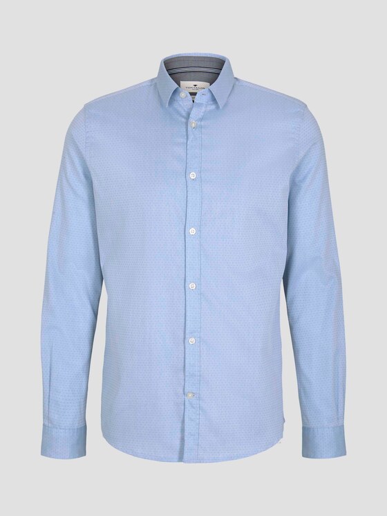 Fein gemustertes Hemd - Männer - light blue white structure Fein gemustertes Hemd - Männer - light blue white structure - 7 - TOM TAILOR