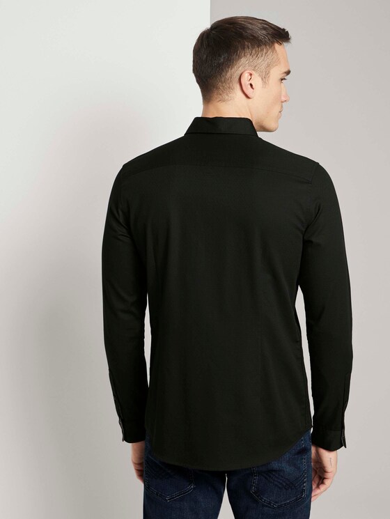 Fein gemustertes Hemd - Männer - Black Fein gemustertes Hemd - Männer - Black - 2 - TOM TAILOR