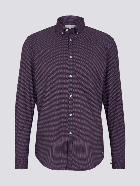 overhemd met patroon - Mannen - navy rhombus print overhemd met patroon - Mannen - navy rhombus print - 7 - TOM TAILOR Denim