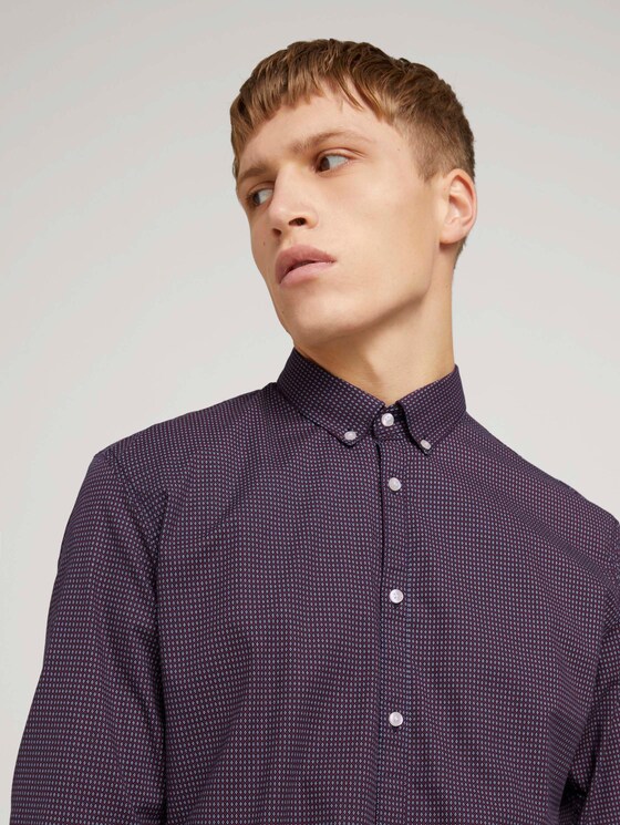 overhemd met patroon - Mannen - navy rhombus print overhemd met patroon - Mannen - navy rhombus print - 9 - TOM TAILOR Denim