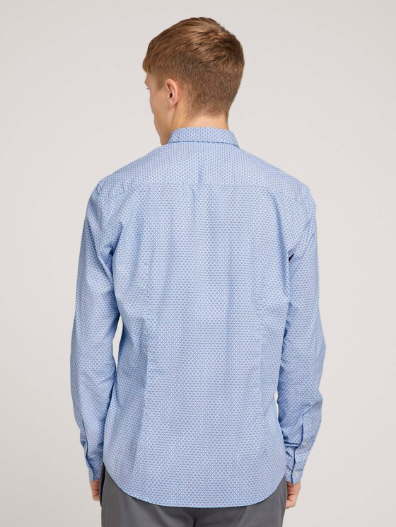 gemustertes Hemd - Männer - blue triangle stripe print gemustertes Hemd - Männer - blue triangle stripe print - 2 - TOM TAILOR Denim