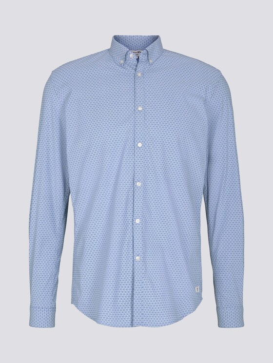 gemustertes Hemd - Männer - blue triangle stripe print gemustertes Hemd - Männer - blue triangle stripe print - 7 - TOM TAILOR Denim