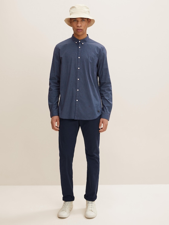 gemustertes Hemd - Männer - navy dot cross print gemustertes Hemd - Männer - navy dot cross print - 3 - TOM TAILOR Denim