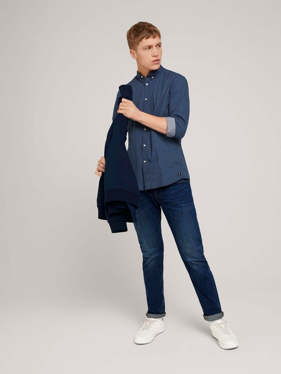 gemustertes Hemd - Männer - blue stripy oval dot print gemustertes Hemd - Männer - blue stripy oval dot print - 3 - TOM TAILOR Denim