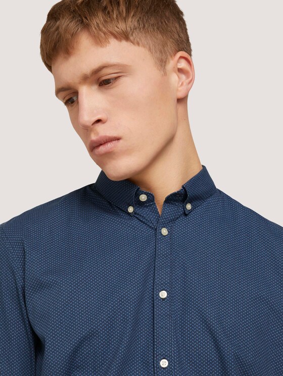 gemustertes Hemd - Männer - blue stripy oval dot print gemustertes Hemd - Männer - blue stripy oval dot print - 9 - TOM TAILOR Denim