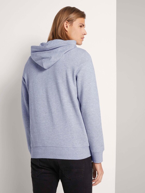 Hoodie mit Print - Männer - Light Stone Grey Melange Hoodie mit Print - Männer - Light Stone Grey Melange - 2 - TOM TAILOR Denim