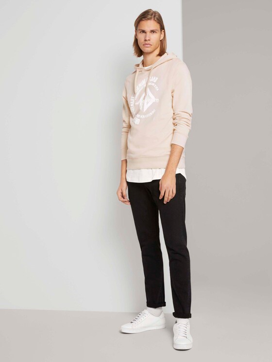 Hoodie mit Print - Männer - light almond Hoodie mit Print - Männer - light almond - 3 - TOM TAILOR Denim