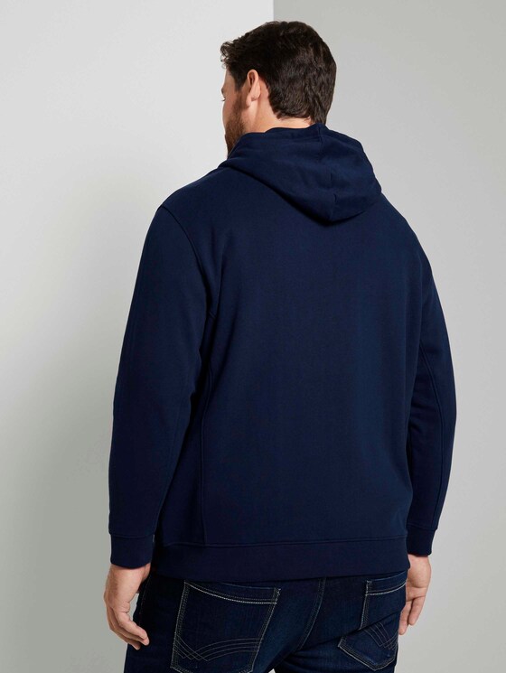 Weiche Sweat Kapuzenjacke - Männer - Dark Blue Weiche Sweat Kapuzenjacke - Männer - Dark Blue - 2 - Men Plus