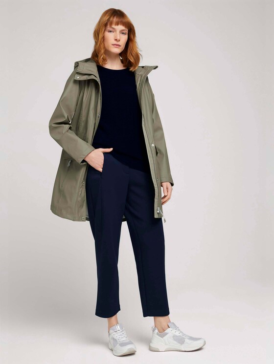 leichte beschichtete Regenjacke - Frauen - covert khaki leichte beschichtete Regenjacke - Frauen - covert khaki - 3 - TOM TAILOR