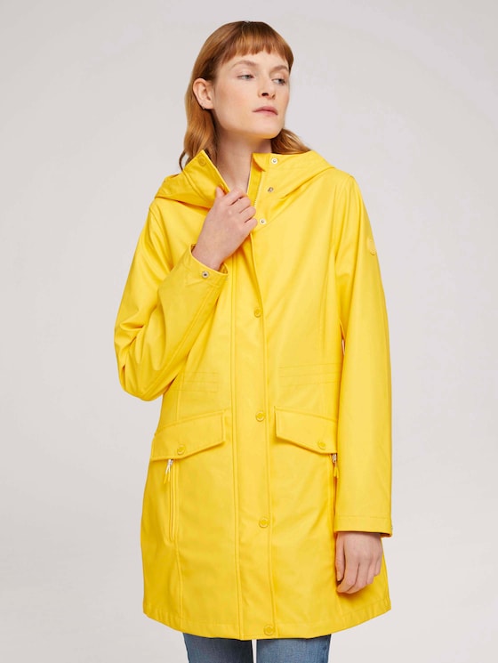 leichte beschichtete Regenjacke - Frauen - bali yellow leichte beschichtete Regenjacke - Frauen - bali yellow - 1 - TOM TAILOR