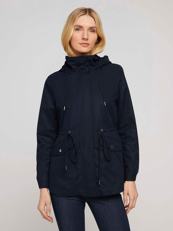 kurzer Parka mit Kapuze - Frauen - Sky Captain Blue kurzer Parka mit Kapuze - Frauen - Sky Captain Blue - 1 - TOM TAILOR