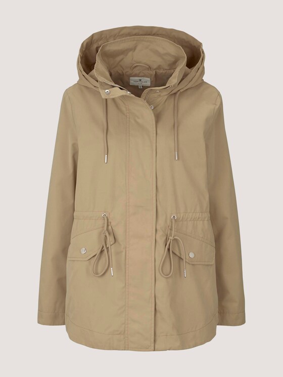 kurzer Parka mit Kapuze - Frauen - Smoked Beige kurzer Parka mit Kapuze - Frauen - Smoked Beige - 7 - TOM TAILOR