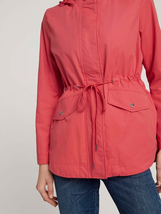 kurzer Parka mit Kapuze - Frauen - Smooth Papaya Red kurzer Parka mit Kapuze - Frauen - Smooth Papaya Red - 10 - TOM TAILOR