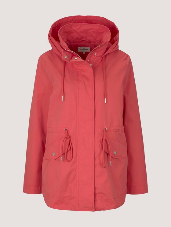 kurzer Parka mit Kapuze - Frauen - Smooth Papaya Red kurzer Parka mit Kapuze - Frauen - Smooth Papaya Red - 7 - TOM TAILOR