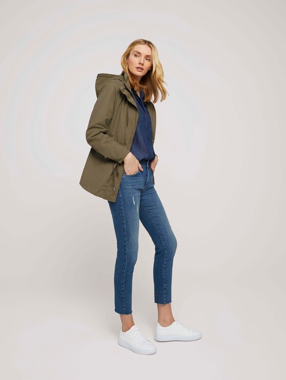kurzer Parka mit Kapuze - Frauen - covert khaki kurzer Parka mit Kapuze - Frauen - covert khaki - 3 - TOM TAILOR