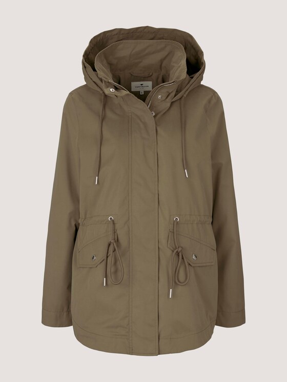 kurzer Parka mit Kapuze - Frauen - covert khaki kurzer Parka mit Kapuze - Frauen - covert khaki - 7 - TOM TAILOR