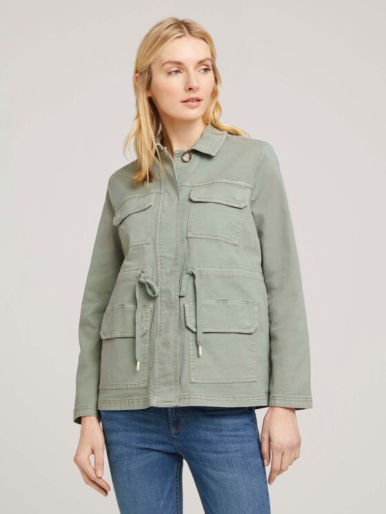 Utility Feldjacke mit Tunnelzug - Frauen - Prairie Grass Green Utility Feldjacke mit Tunnelzug - Frauen - Prairie Grass Green - 1 - TOM TAILOR