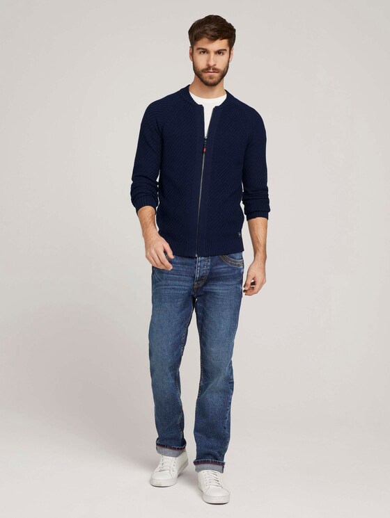 Bomberjacke aus Strick - Männer - Sky Captain Blue Bomberjacke aus Strick - Männer - Sky Captain Blue - 3 - TOM TAILOR