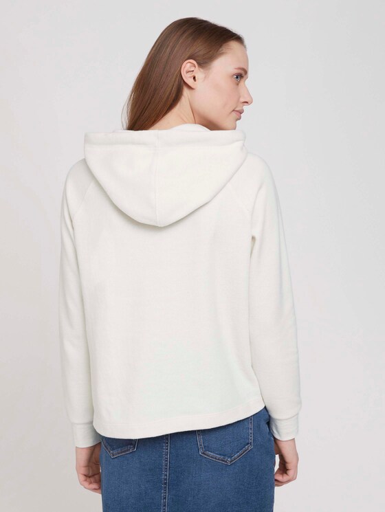 Basic Hoodie mit Nahtdetail - Frauen - Gardenia White Basic Hoodie mit Nahtdetail - Frauen - Gardenia White - 2 - TOM TAILOR Denim