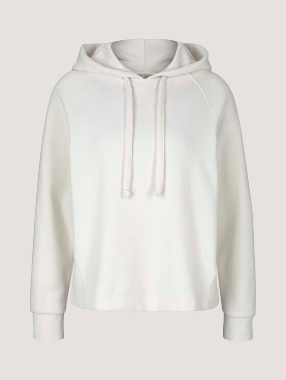 Basic Hoodie mit Nahtdetail - Frauen - Gardenia White Basic Hoodie mit Nahtdetail - Frauen - Gardenia White - 7 - TOM TAILOR Denim
