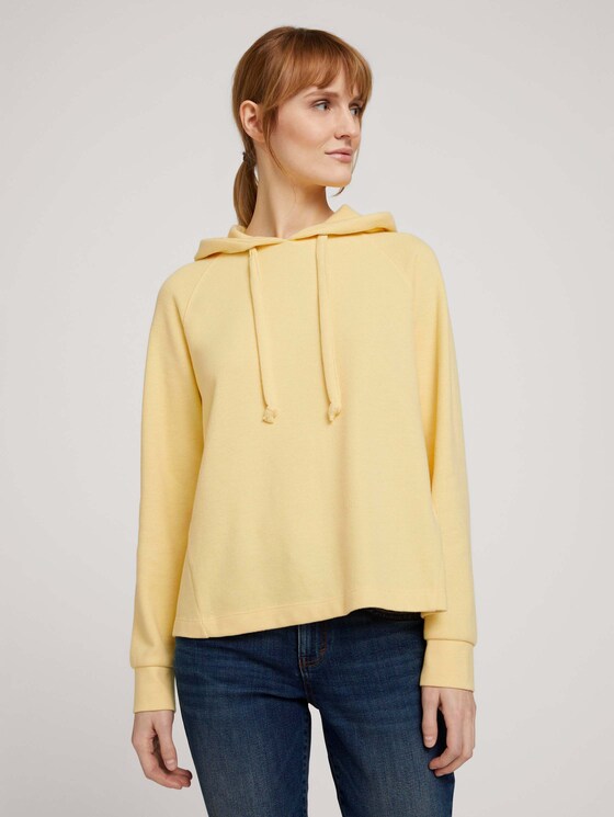 Basic Hoodie mit Nahtdetail - Frauen - honey popcorn Basic Hoodie mit Nahtdetail - Frauen - honey popcorn - 1 - TOM TAILOR Denim
