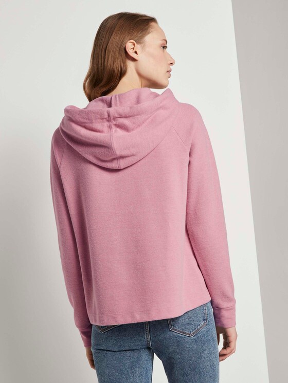 Basic Hoodie mit Nahtdetail - Frauen - cozy rose Basic Hoodie mit Nahtdetail - Frauen - cozy rose - 2 - TOM TAILOR Denim