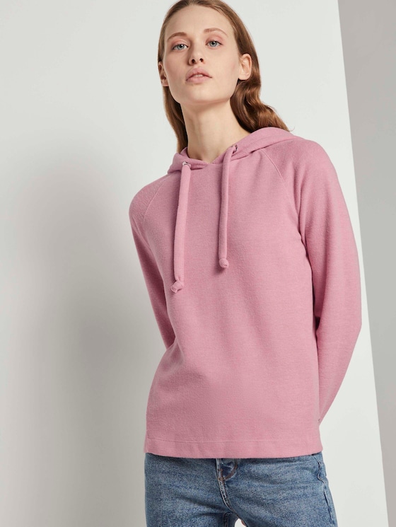 Basic Hoodie mit Nahtdetail - Frauen - cozy rose Basic Hoodie mit Nahtdetail - Frauen - cozy rose - 5 - TOM TAILOR Denim