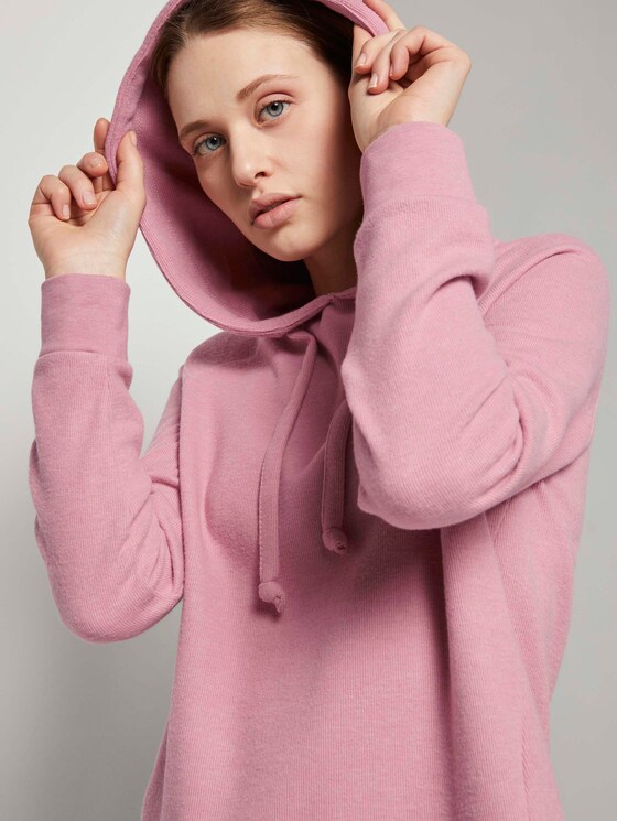 Basic Hoodie mit Nahtdetail - Frauen - cozy rose Basic Hoodie mit Nahtdetail - Frauen - cozy rose - 9 - TOM TAILOR Denim