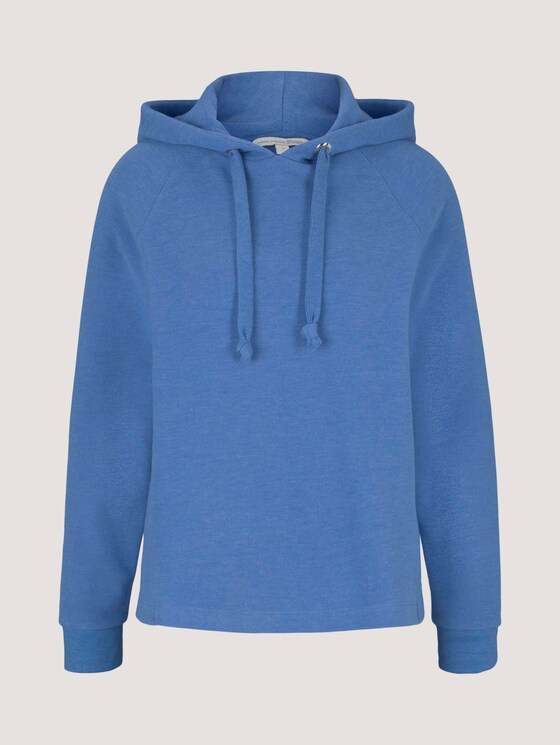 Basic Hoodie mit Nahtdetail - Frauen - mid blue Basic Hoodie mit Nahtdetail - Frauen - mid blue - 7 - TOM TAILOR Denim
