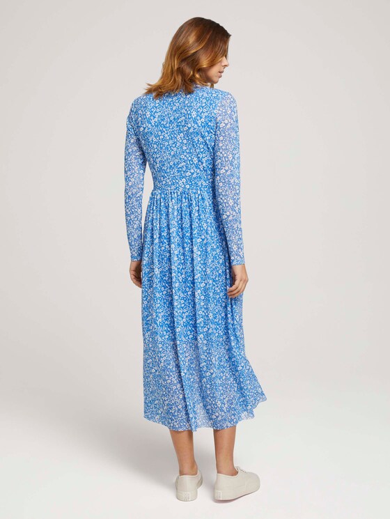 Midikleid mit Blumenmuster - Frauen - mid blue flower print Midikleid mit Blumenmuster - Frauen - mid blue flower print - 2 - TOM TAILOR Denim