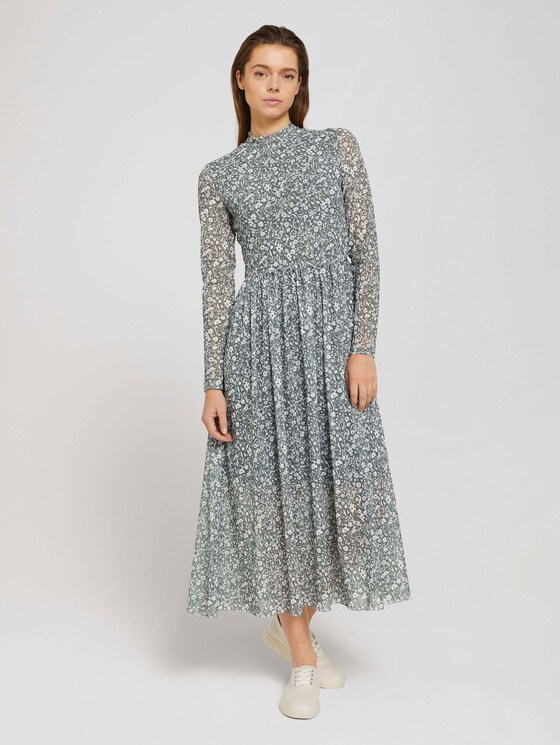 Midikleid mit Blumenmuster - Frauen - pine green flower print Midikleid mit Blumenmuster - Frauen - pine green flower print - 1 - TOM TAILOR Denim
