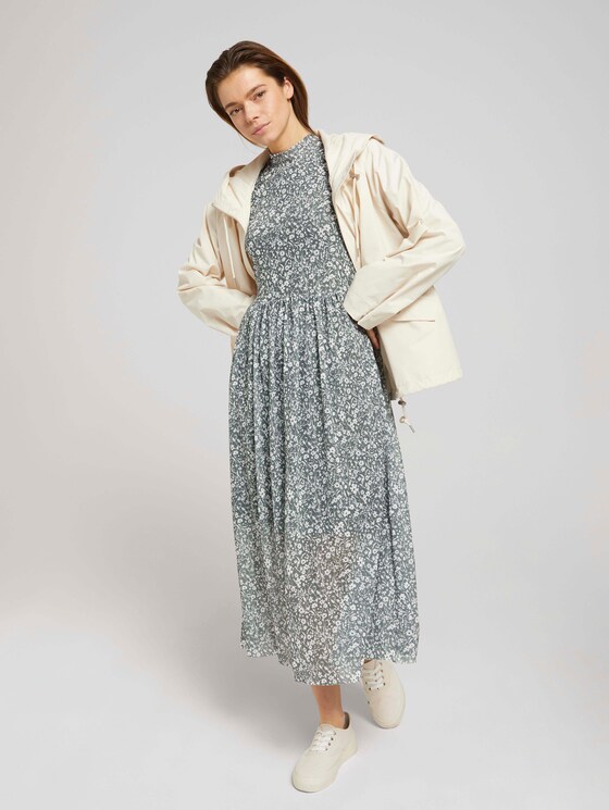 Midikleid mit Blumenmuster - Frauen - pine green flower print Midikleid mit Blumenmuster - Frauen - pine green flower print - 3 - TOM TAILOR Denim