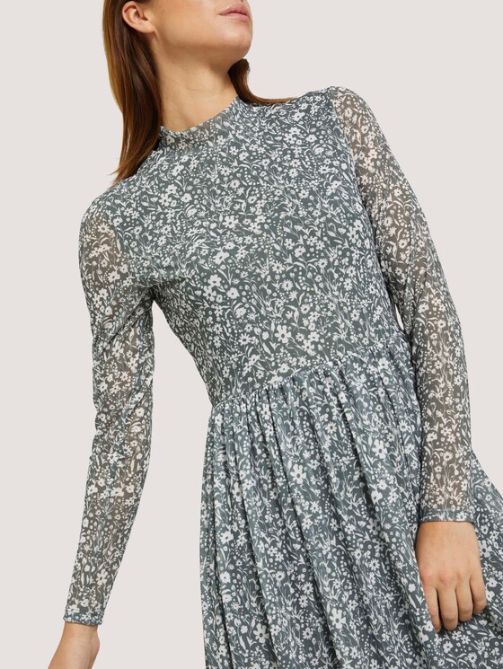 Midikleid mit Blumenmuster - Frauen - pine green flower print Midikleid mit Blumenmuster - Frauen - pine green flower print - 9 - TOM TAILOR Denim