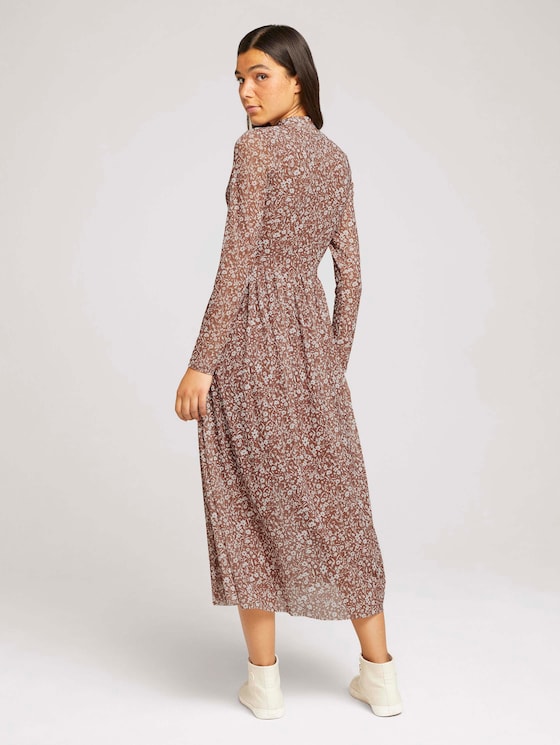Midikleid mit Blumenmuster - Frauen - amber brown flower print Midikleid mit Blumenmuster - Frauen - amber brown flower print - 2 - TOM TAILOR Denim