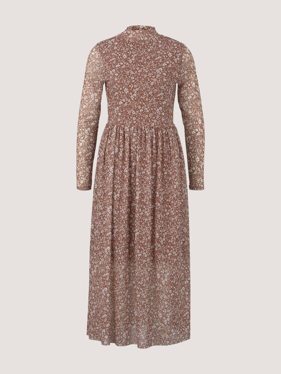 Midikleid mit Blumenmuster - Frauen - amber brown flower print Midikleid mit Blumenmuster - Frauen - amber brown flower print - 7 - TOM TAILOR Denim
