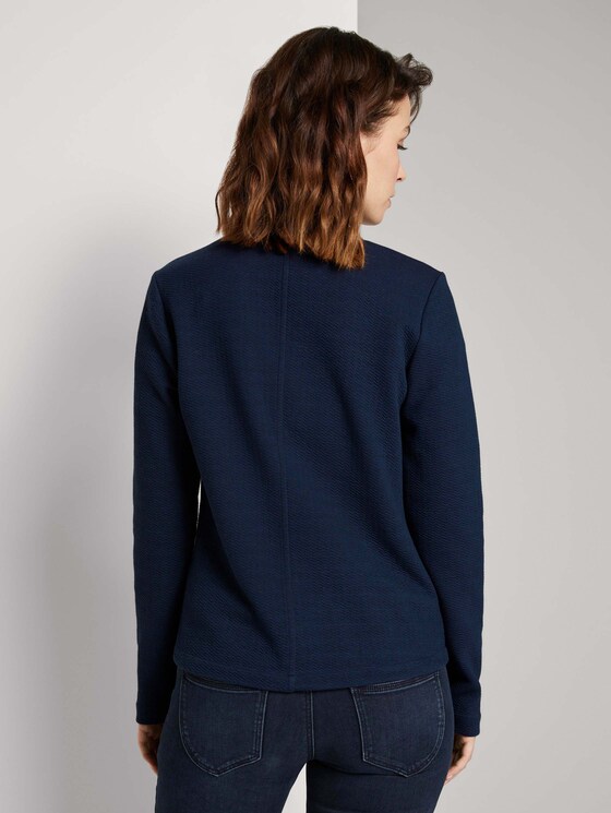 Strukturierter Blazer - Frauen - Sky Captain Blue Strukturierter Blazer - Frauen - Sky Captain Blue - 2 - TOM TAILOR