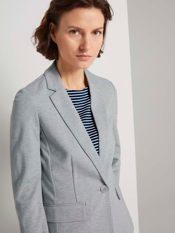 Jersey Blazer - Frauen - Silver Grey Melange Jersey Blazer - Frauen - Silver Grey Melange - 9 - TOM TAILOR