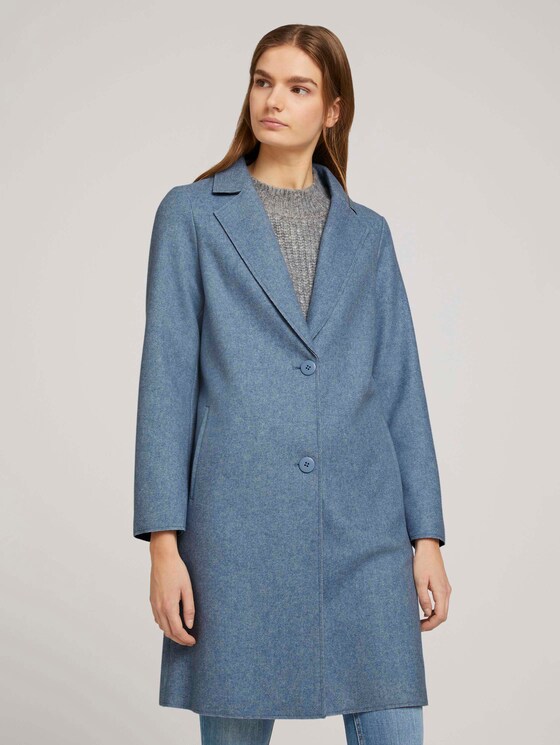 Blazermantel - Frauen - country blue melange Blazermantel - Frauen - country blue melange - 1 - TOM TAILOR Denim