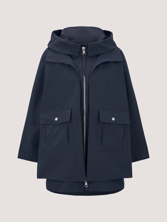 Weiter Funktionsparka mit recyceltem Polyester - Frauen - Sky Captain Blue Weiter Funktionsparka mit recyceltem Polyester - Frauen - Sky Captain Blue - 7 - TOM TAILOR Denim