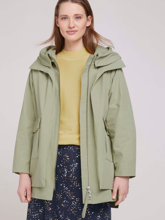 Weiter Funktionsparka mit recyceltem Polyester - Frauen - light olive Weiter Funktionsparka mit recyceltem Polyester - Frauen - light olive - 5 - TOM TAILOR Denim