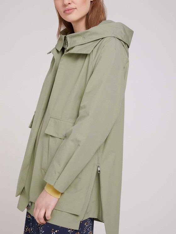Weiter Funktionsparka mit recyceltem Polyester - Frauen - light olive Weiter Funktionsparka mit recyceltem Polyester - Frauen - light olive - 9 - TOM TAILOR Denim